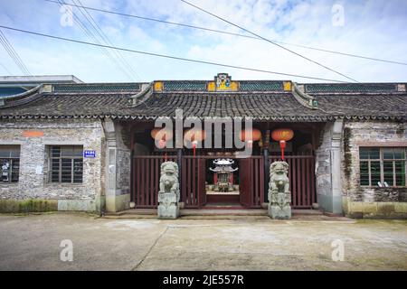 Zhejiang ningang yinzhou Ahnenhalle Tempel alten Gebäuden Stockfoto