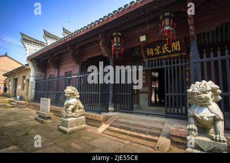 Zhejiang ningang yinzhou Ahnenhalle Tempel alten Gebäuden Stockfoto