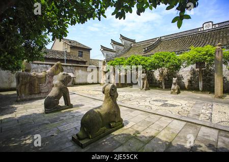 Zhejiang ningang yinzhou Ahnenhalle Tempel alten Gebäuden Stockfoto