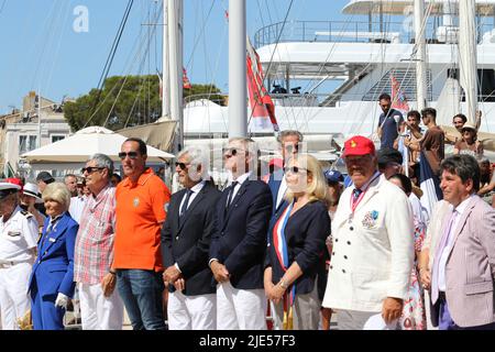 Saint-Tropez, Frankreich.25.. Juni 2022 XXI TROPHEE BAILLI DE SUFFREN SAINT-TROPEZ, FRANKREICH / die Zeremonie ... Credit Ilona Barna BIPHOTONEWS / Alamy Live News Stockfoto