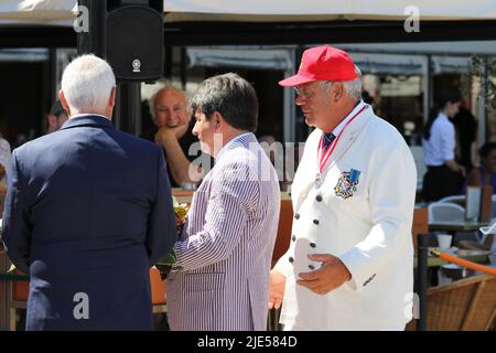 Saint-Tropez, Frankreich.25.. Juni 2022 XXI TROPHEE BAILLI DE SUFFREN SAINT-TROPEZ, FRANKREICH / die Zeremonie ... Credit Ilona Barna BIPHOTONEWS / Alamy Live News Stockfoto