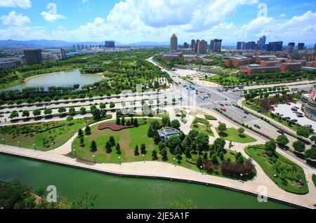 Zhejiang ningang yinzhou und Hochschulpark Universität grünen Park Stockfoto
