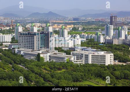 Zhejiang ningang yinzhou und Hochschulpark Universität grünen Park Stockfoto