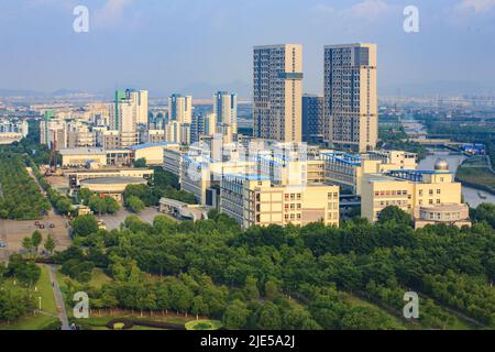 Zhejiang ningang yinzhou und Hochschulpark Universität grünen Park Stockfoto