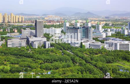 Zhejiang ningang yinzhou und Hochschulpark Universität grünen Park Stockfoto
