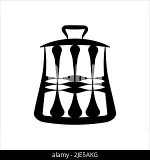 Papierkorb Symbol Vektor Kunst Illustration Stock Vektor