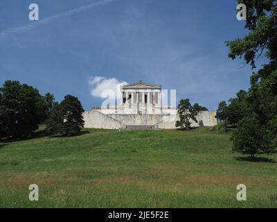 DONAUSTAUF, DEUTSCHLAND - CA. JUNI 2022: Walhalla Hall of Fame Tempel Stockfoto