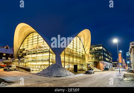 Stadtbibliothek und Archiv Tromso in Norwegen Stockfoto