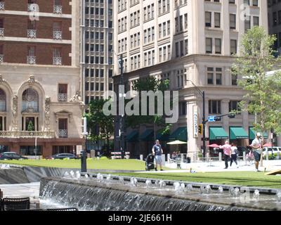 Thanksgiving Square, AT&T Discovery District, mehr Stockfoto