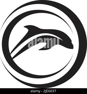 Dolphin Logo Design Inspiration Vektor Vorlage Stock Vektor