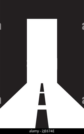 Vorlage für Vektorgrafik „Türlogo“ Stock Vektor