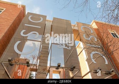 Madrid, Spanien. Aufbau des CSIC (Consejo Superior de Investigaciones Cientificas - Spanischer nationaler Forschungsrat), öffentliche Forschungseinrichtung Stockfoto
