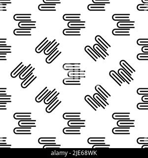 Buch-Symbol Nahtloses Muster, Hardcover-Buch, Vektorgrafik Illustration Stock Vektor