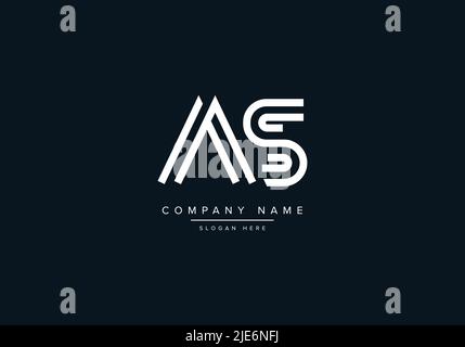 Alphabet abstrakter Buchstabe Symbol Logo ALS Stock Vektor