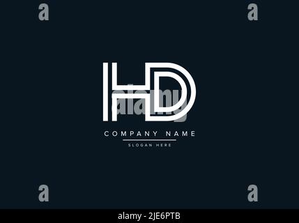 Alphabet abstrakter Buchstabe Symbol Logo HD Stock Vektor