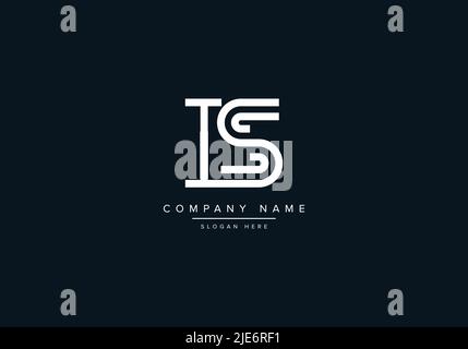 Alphabet abstrakter Buchstabe Symbol Logo IST Stock Vektor