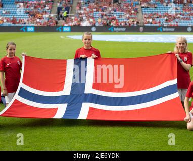 Oslo, Norwegen. 25.. Juni 2022. Das internationale Freundschaftsspiel zwischen Norwegen und Neuseeland im Ullevaal-Stadion in Oslo, Norwegen Ane Frosaker/SPP Quelle: SPP Sport Press Foto. /Alamy Live News Stockfoto