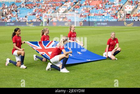 Oslo, Norwegen. 25.. Juni 2022. Das internationale Freundschaftsspiel zwischen Norwegen und Neuseeland im Ullevaal-Stadion in Oslo, Norwegen Ane Frosaker/SPP Quelle: SPP Sport Press Foto. /Alamy Live News Stockfoto