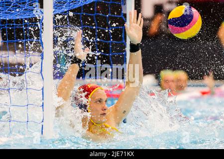 SZEGED, UNGARN - 25. JUNI: Nick Porter aus Australien während der FINA World Championships Budapest 2022 zwischen den USA und Australien am 25. Juni 2022 in Szeged, Ungarn (Foto: Albert ten Hove/Orange Picts) Stockfoto