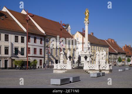 Slowenien, Maribor, Hauptplatz, Pestdenkmal, Stockfoto