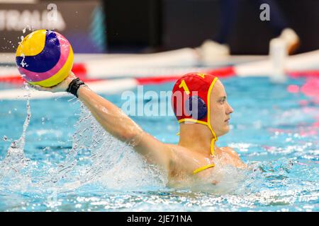 SZEGED, UNGARN - 25. JUNI: Nick Porter aus Australien während der FINA World Championships Budapest 2022 zwischen den USA und Australien am 25. Juni 2022 in Szeged, Ungarn (Foto: Albert ten Hove/Orange Picts) Stockfoto