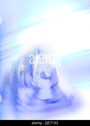 Medizinische Hintergrund und Menschen verschwommen. Verloschter Bokeh-Hintergrund bei Ärzten und Patienten. Stockfoto