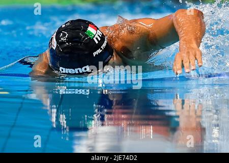 Budapest, Ungarn. 25.. Juni 2022. PALTRINIERI Gregorio ITA1500m Freistil Männer Finale Schwimmen FINA 19. World Championships Budapest 2022 Budapest, Duna Arena 25/06/22 Foto Andrea Staccioli/Deepbluemedia/Insidefoto Kredit: Insidefoto srl/Alamy Live News Stockfoto