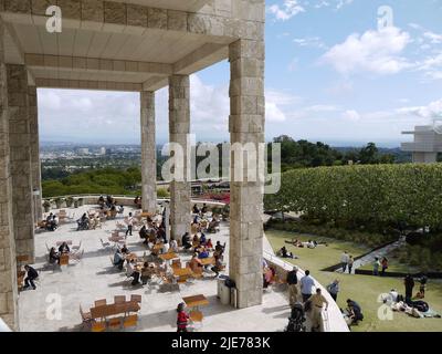 Getty Center Garden Terrace Cafe, Mai 2011 Stockfoto