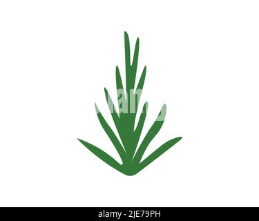 Rasenpflege-Symbol mit Simple Touch visualisiert Stock Vektor