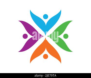 Figuren mit Happy Moment oder Zweisamkeit Moment Stock Vektor