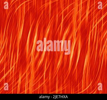 Abstraktes Design mit orangefarbenen und gelben Wellen Stockfoto