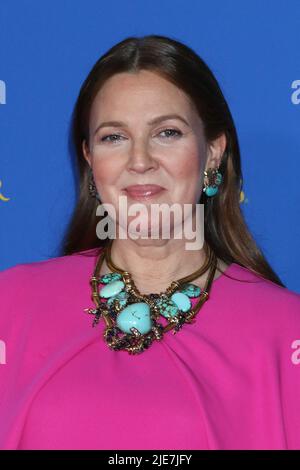 Pasadena, USA. 24.. Juni 2022. Drew Barrymore bei den Daytime Emmys Awards 49. im Pasadena Convention Center am 24. Juni 2022 in Pasadena, CA (Foto: Katrina Jordan/Sipa USA) Quelle: SIPA USA/Alamy Live News Stockfoto