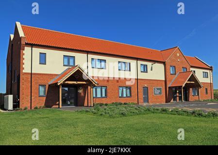 The Burnhams Surgery, NHS, Burnham Market, Norfolk, England, Neue Räumlichkeiten, erbaut 2022 Stockfoto