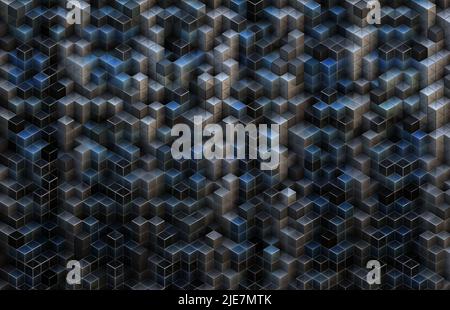 Abstrahieren sie 3D Würfel Stockfoto