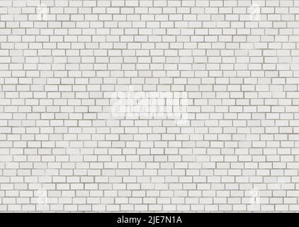 Weißgraue Ziegelwand Stockfoto