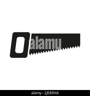 Sägevektorsymbol auf weißem Hintergrund isoliert Stock Vektor