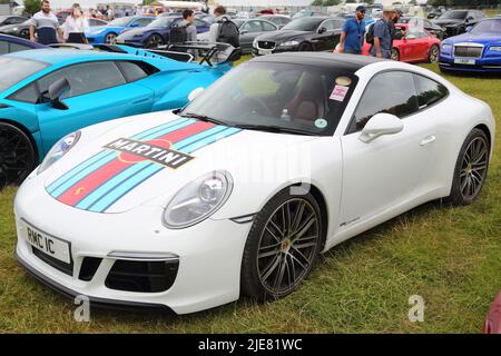 Porsche 911 Carrera beim Festival of Speed in Goodwood, Sussex, Großbritannien Stockfoto