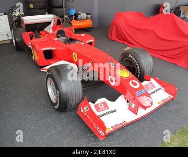 Ferrari F1 beim Festival of Speed in Goodwood, Sussex, Großbritannien Stockfoto