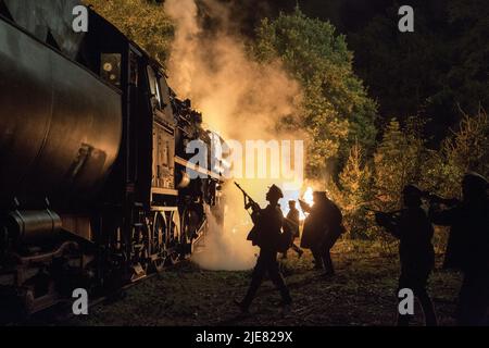 BABYLON BERLIN (2017), REGIE: TOM TYKWER, HENK HANDLOEGTEN UND ACHIM VON BORRIES. Episode 1x1. Kredit: X Filme Creative Pool, ARD degeto, Beta Film GmbH, Sky Cinema / Album Stockfoto