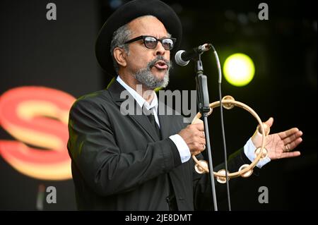 Jo Boxers , Auftritt beim Lets Rock Leeds 80s Festival , Großbritannien , 25.06.2022 Stockfoto