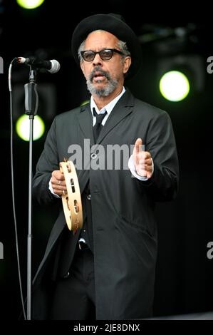 Jo Boxers , Auftritt beim Lets Rock Leeds 80s Festival , Großbritannien , 25.06.2022 Stockfoto