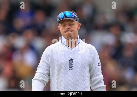 London, Großbritannien. 26.. Juni 2022. Ollie Pope of England während des Spiels in London, Vereinigtes Königreich am 6/26/2022. (Foto von Mark Cosgrove/News Images/Sipa USA) Quelle: SIPA USA/Alamy Live News Stockfoto