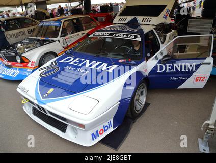 BMW M1 PROCAR beim Festival of Speed 2022, Goodwood, Sussex, Großbritannien Stockfoto