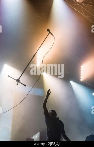 Sedgefield, County Durham, Großbritannien Samstag, 18. August 2018. Kaiser Chiefs schließen den ersten Tag des Hardwick Live FestivalCredit: Tracy Daniel/Alamy Stockfoto