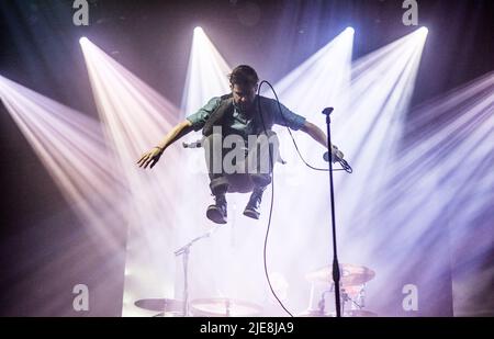 Sedgefield, County Durham, Großbritannien Samstag, 18. August 2018. Kaiser Chiefs schließen den ersten Tag des Hardwick Live FestivalCredit: Tracy Daniel/Alamy Stockfoto