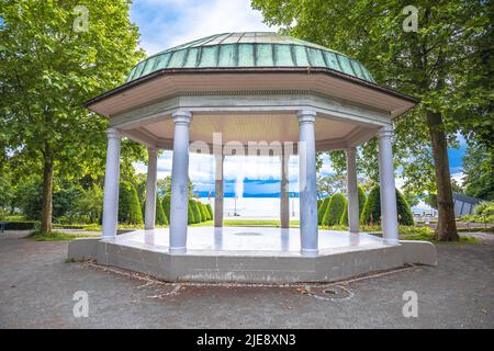 Friedrichshafen Park am Bodensee Seenpavillon Blick, Baden-Württemberg Region Deutschland Stockfoto