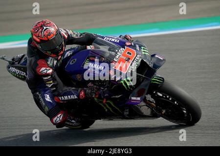 06/26/2022, TT Circuit Assen, Assen, Dutch Grand Prix 2022, auf dem Bild Fabio Quartararo aus Frankreich, Monster Energy Yamaha MotoGP Stockfoto