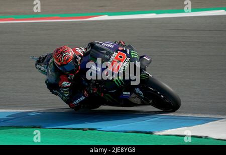 06/26/2022, TT Circuit Assen, Assen, Dutch Grand Prix 2022, auf dem Bild Fabio Quartararo aus Frankreich, Monster Energy Yamaha MotoGP Stockfoto