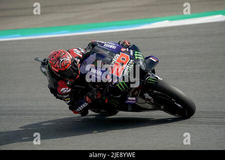 06/26/2022, TT Circuit Assen, Assen, Dutch Grand Prix 2022, auf dem Bild Fabio Quartararo aus Frankreich, Monster Energy Yamaha MotoGP Stockfoto