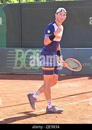 Aspria Harbour Club, Mailand, Italien, 25. Juni 2022, 25/06/2022-ATP Challenger Tour 2022 milan-Aspria Tennis Cup - FRANCESCO PASSERO (ITA) im Jahr 2022 Stockfoto